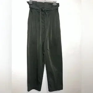 H&M Pants Jumpsuits Hm Army Green Highwaisted Paper Bag